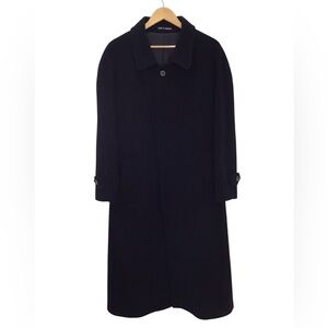 Alfani Macys Men’s Store Black Wool Cashmere Long Coat